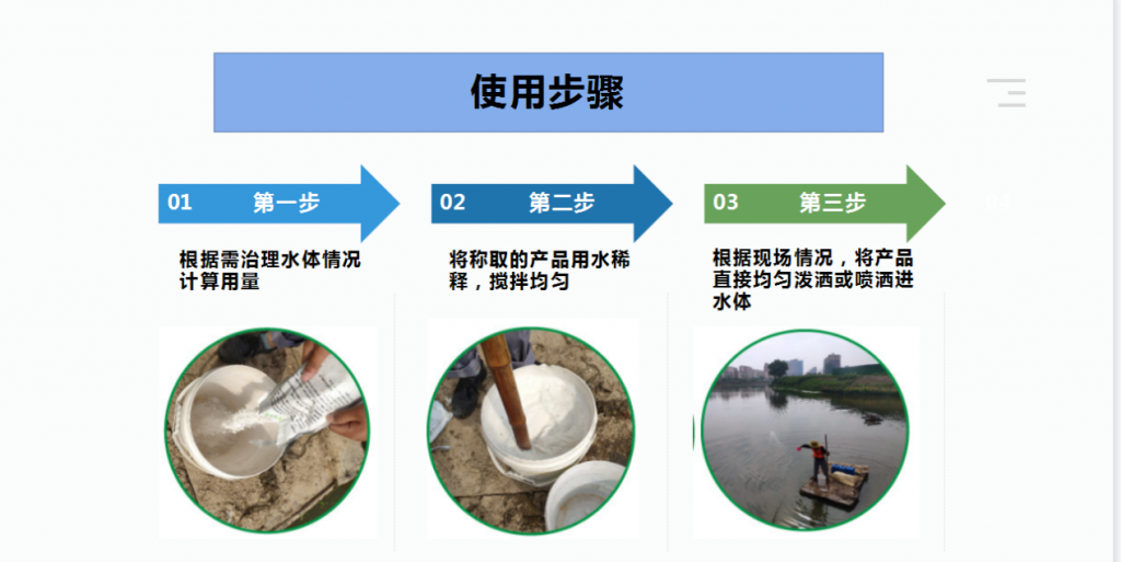 河道景观水处理氨氮去除菌使用方法步骤